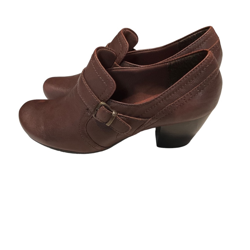 Bare Traps Women’s Hayden Brown Leather Slip on Booties/Clog Shoe. Size 11M - Picture 4 of 12